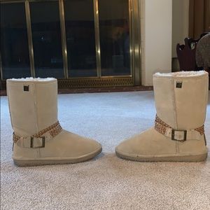 Bearpaw Suede Boots with Sheepskin/Wool lining